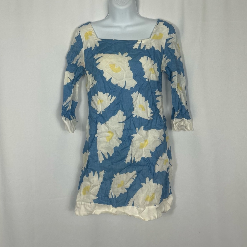 Island Company Linen long sleeve mini dress XS
